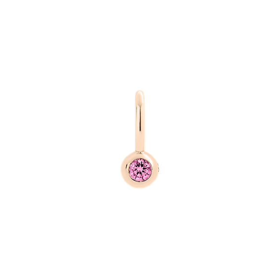 Charm Dodo Donna Bollicine in Oro rosa Zaffiro rosa 0.08 Ct DMC4001_BOLLI_ZRL9R - DMC4001_BOLLI_ZRL9R